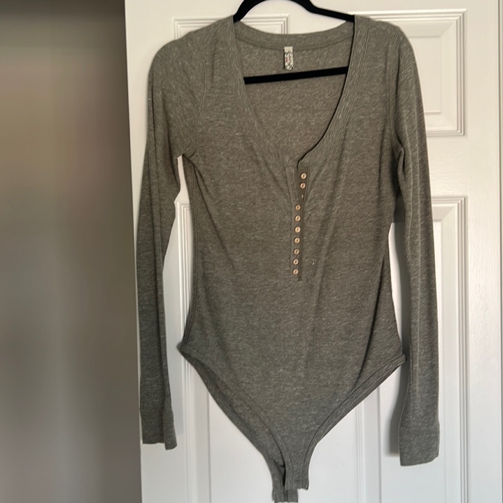 Free people bodysuit long sleeve